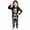 v-268Black289, variant on CAIVO Child 2 Piece Pajama Set Halloween Print Girls Sleepwear O-Neck Long Sleeve Tops And Pants Cozy Halloween PJ For Little Girls Soft Breathable