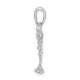 thumbnail image 3 of FJC Finejewelers 925 Sterling Silver Rhodium Plated Polished 3D Flamingo Charm 10 mm, 3 of 6