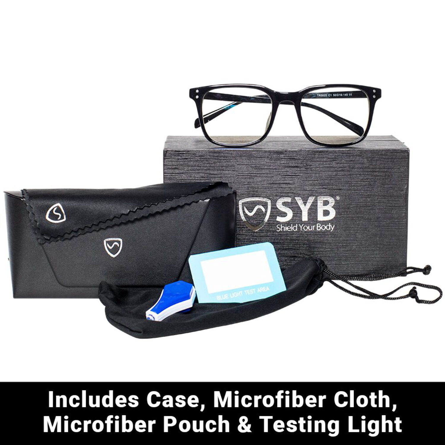 Shield Your Body Blue Light Blocking Glasses for Women and Men - Non-Prescription Computer Gaming Reading Glasses - Anti Eye Strain/UV/Glare