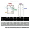thumbnail image 5 of Unisex Nurse Reversible Scrubs Top Pants Set Workwear Professionals Healthcare Medical Uniform XS-3XL, 5 of 5