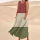 thumbnail image 4 of Vestido de Verano para las Mujeres sin Mangas Lino-Look Impreso Maxi, Suelto Fluido Y Vestido Sexy de Moda para las Mujeres, 4 of 5