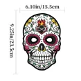 thumbnail image 3 of Máscaras faciales de papel coloridas para fiesta tianjinghao 6 piezas Calavera Día de los muertos, 3 of 4