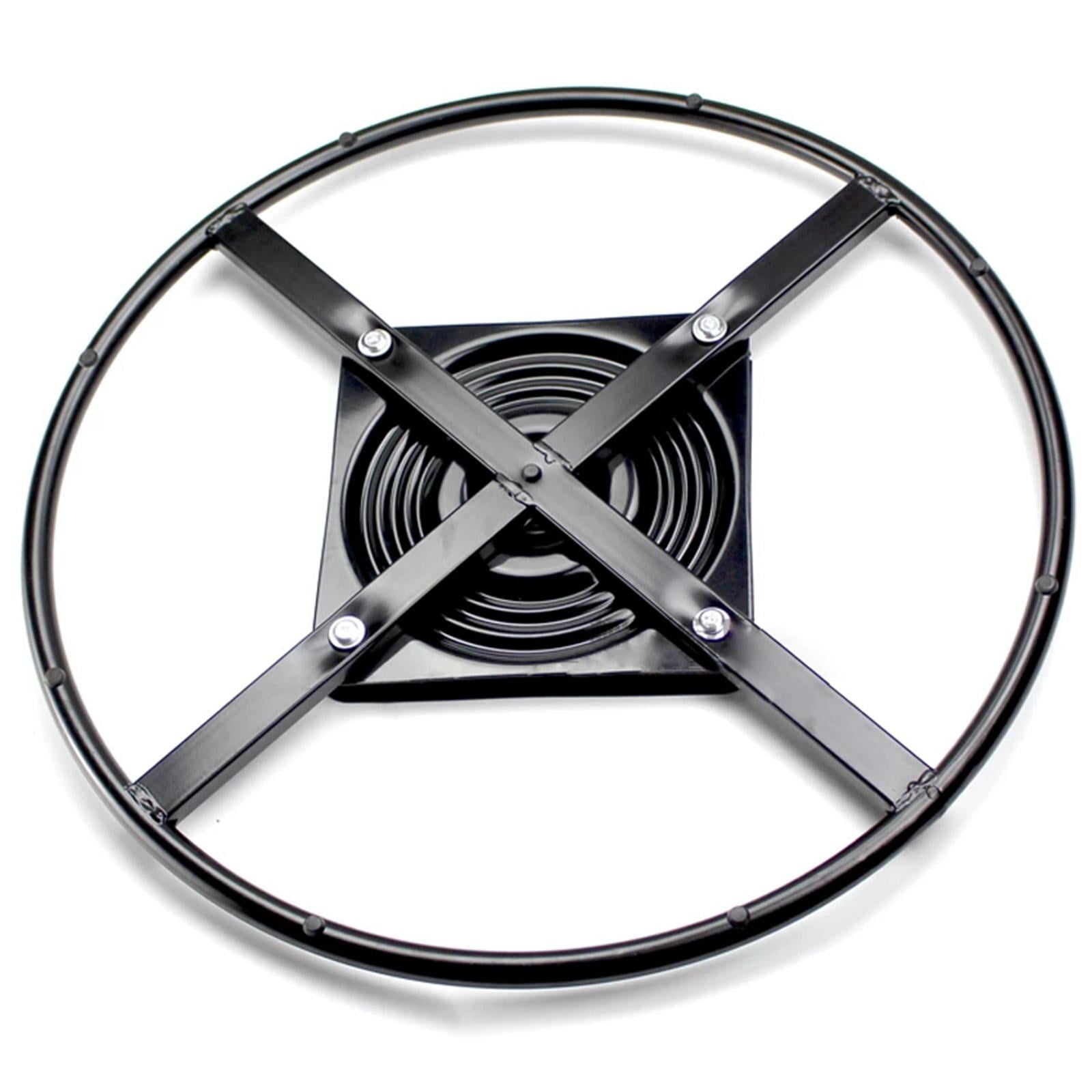 Frassie 2-Pack Heavy Duty Swivel Plates – 7" Square, 360° Rotation For Bar Stools & Chairs