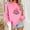 Pink, variant on HOMBOM Crew Neck Sweatshirt for Women Graphic Fall Pullover Christmas Black Hoodless Long Sleeve Womens Tops