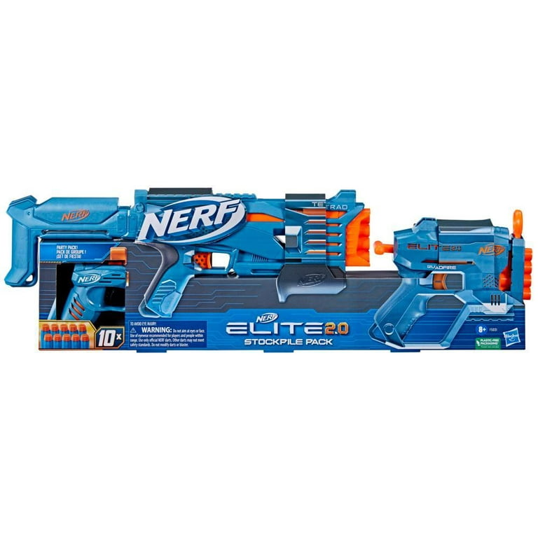 Nerf ELITE 2.0 Loadout Pack Triple Pack Shotgun 2 Pistol 14 Darts New