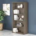 thumbnail image 5 of Studio C Tall 5 Shelf Bookcase in Modern Hickory - Engineered Wood, 5 of 5