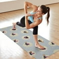 thumbnail image 6 of Gray Chicken Circle Pattern Hot Yoga Mat Towel Non Slip for Hot Yoga - Quick-Drying Yoga Mat Cover with 4 Corner Pockets with Travel Bag - Hot Yoga Towel Non Slip Grip Moisture Wicking Sweat 70"x26", 6 of 6