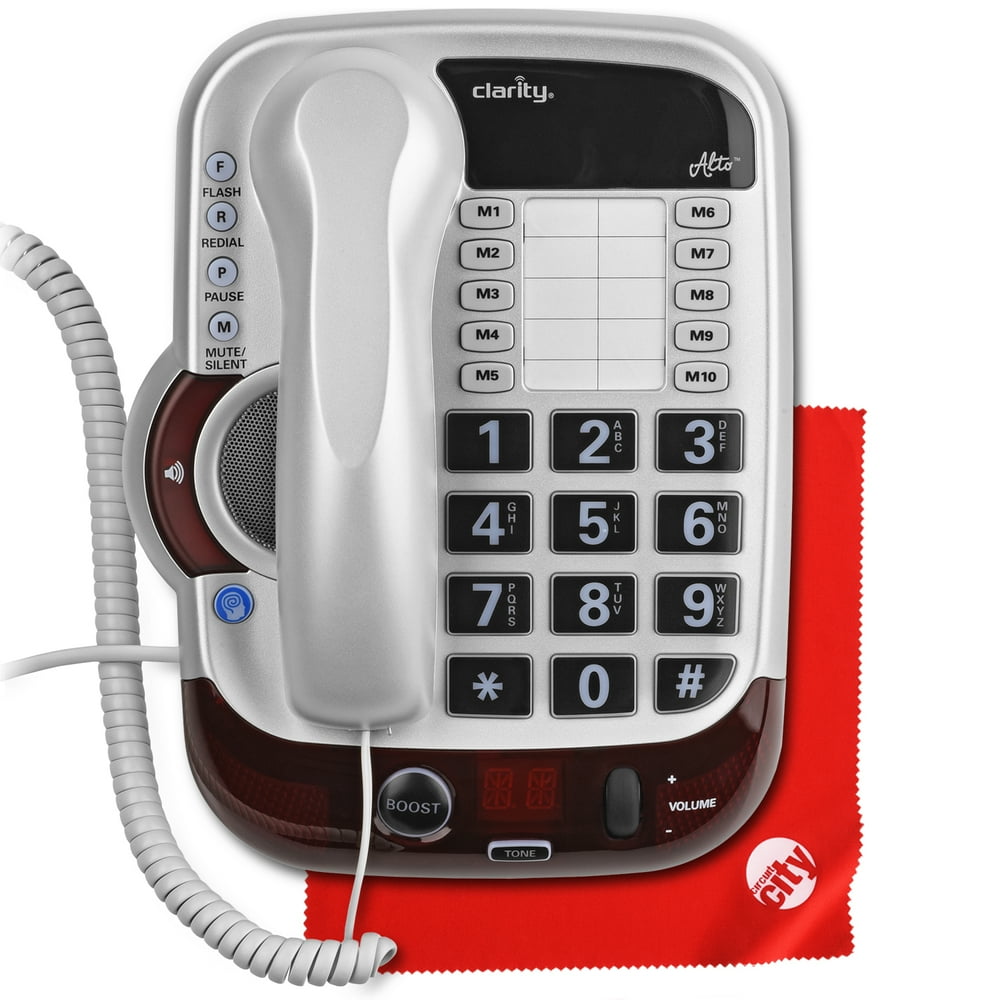 Clarity Alto Severe Hearing Loss Amplified Corded Phone With Circuit