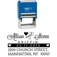 thumbnail image 1 of Wedding Invite Address Stamp Pre-Inking Calligraphy Custom Rubber Stamp Selk Ink Personalized Stationary, 1 of 1