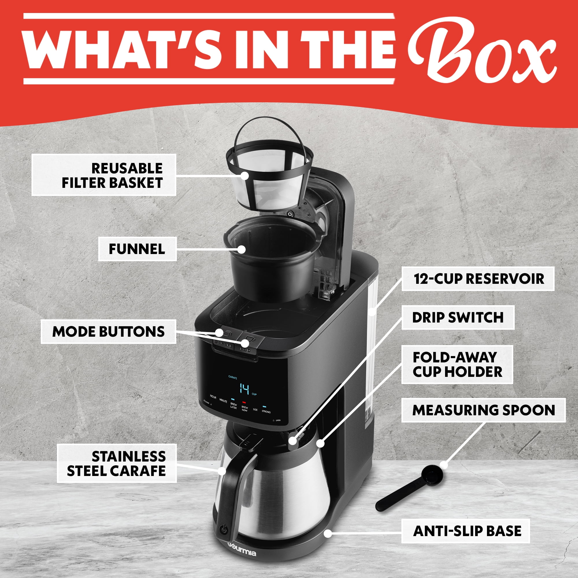 built in k cup coffee maker 3-in-1 K-Cup Single Serve Coffee Maker (CCM-AK011B) main image 0