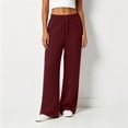 thumbnail image 3 of Admvng Women's Wide Leg Pants Elastic Waist Comfy Vacation Trousers with Pockets, 3 of 4