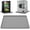 Gray, variant on Silicone Washing Machine Pan with Raised Edge,Waterproof Leak Proof Floor Protector Tray for Washer Dryer and Heavy Appliance,Black Color