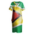 thumbnail image 3 of Vestido de noche de lujo para mujer traje holgado con bolsillo y bandera de Guinea, 3 of 6