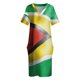 thumbnail image 3 of Vestido de noche de lujo para mujer traje holgado con bolsillo y bandera de Guinea, 3 of 6