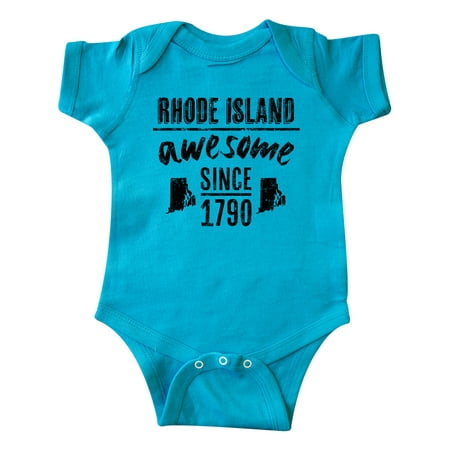 

Inktastic Rhode Island Awesome Since 1790 Gift Baby Boy or Baby Girl Bodysuit