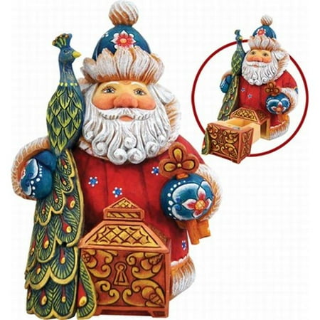 Derevo Collection Firebird Santa Surprise Box 5 in.