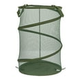 thumbnail image 5 of Household Essentials Pop-Up Mesh Laundry Hamper, Olive Green, 5 of 5