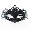 thumbnail image 2 of Masquerade Mask For Women, Colorful Painting Rhinestone Inlaid Metal Half Face Cover Cosplay Costume For Cosplay Theme Party, 2 of 7