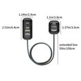 thumbnail image 3 of Binmer Rear Seat Expansion Car Bluetooth Charger With 1.5m Extension Cable 5-port Output 30W Ambient Light Suitable For Tablet Mobile Phone Vacuum Cleaner, 3 of 6