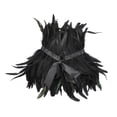 thumbnail image 3 of Chal de plumas, chal de plumas negras, decoración, vestido Punk con cordones, accesorios de disfraz de , Poncho envolvente para el hombro, capa Fernando Capa chal mujer, 3 of 8