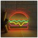 thumbnail image 3 of Letrero De Neón Hamburguesas Para Comida Rápida. LED Decorativo Pared Para . Bienvenido A La Inauguración Tu Sala Juegos, Dormitorio 40cm, 3 of 8