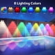 thumbnail image 2 of Moyic Luz solar impermeable de la cerca para la lámpara al aire libre accionada solar de la luz solar de la pared de los patios de los Iluminación y accesorios luz colorida 4 piezas, 2 of 6