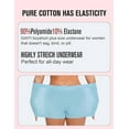 thumbnail image 4 of Plus Size XL-6XL BoyShorts Underwear for Women High Waisted Panties Stretch Boxer Boxer Briefs 4 Pack, 4 of 7