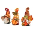 thumbnail image 4 of Hodao Autumn Harvest Gnome Figurines Fall Thanksgiving Resin Decorations with Pumpkin, Acorns & Leaves – Hand-Painted Tabletop Decor for Home, Kitchen, and Office Set of 3, 4 of 7