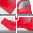 thumbnail image 5 of VONCOS Wireless Full Coverage Bra for Women Plus Size Red | Seamless Wirefree Comfort Bra | T-Shirt, Everyday & Sleep Lounge Bra L-6XL,Size L, 5 of 6
