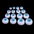thumbnail image 3 of 16 Piezas de Plástico Medio Ojos de Seguridad Yotijar Muñeca de acrílico globo ocular, 3 of 10
