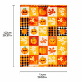 thumbnail image 3 of Aximioll Fall Throw Blanket 39.4 x 29.5 Inch, Soft Flannel Autumn Pumpkin Maple Leaf Patchwork Blanket, Warm Cozy Seasonal Decorative Blanket for Sofa Couch Bed, Thanksgiving Home Decor, 3 of 5