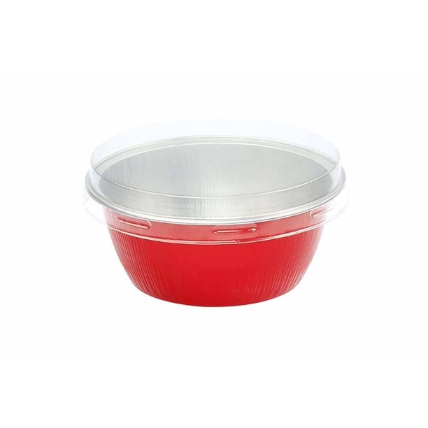 4 oz. Disposable Colored Aluminum Ramekins with Lids Case of 2000 A50P