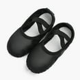 thumbnail image 2 of Stelle Ballet Dance Shoes Full Sloe Soft Leather Slippers for Toddler Girls,Black, 2 of 7