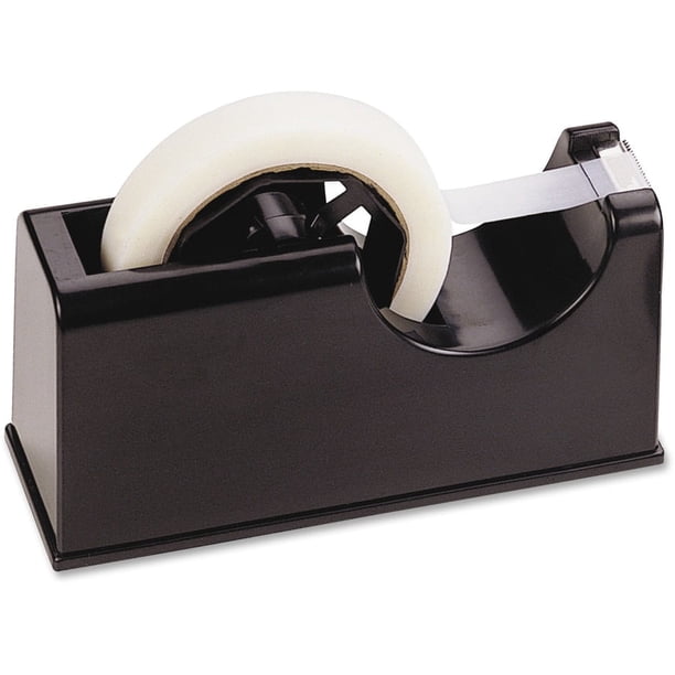 Officemate Dispensador de Cinta Adhesiva Resistente 2 en 1, Núcleo de 1 y 3 Pulgadas, Negro (96699)