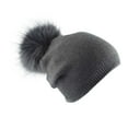 thumbnail image 3 of Women's Bomber Hats Women'S Winter Autumn Hat Plush Bobble I Women'S Beany Knitted Winter Hat, Women's Accessories Bomber Hats, 3 of 3