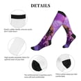 thumbnail image 5 of Lsque Closeup Honeybee on Flower Pattern Sport Compression Socks for Men & Women 15-20 mmHg Knee High Nurse Pregnant Running Medical and Travel Athletic, 5 of 6