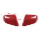 thumbnail image 2 of Moldura de cubierta de espejo retrovisor para 2015 2016 2017 2018 2019, fibra de grano rojo, 2 of 5