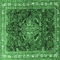thumbnail image 1 of Ahgly Company Indoor Square Persian Emerald Green Traditional Area Rugs, 5' Square, 1 of 4