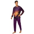 thumbnail image 2 of Racifhz Family Halloween Pajamas Matching Loungewear Set Printed Long Sleeve Top and Pants Cozy Nightwear Festive Sleepwear Gift Set for Family Holiday Celebration Wear, Men Size:XXXL, 2 of 6