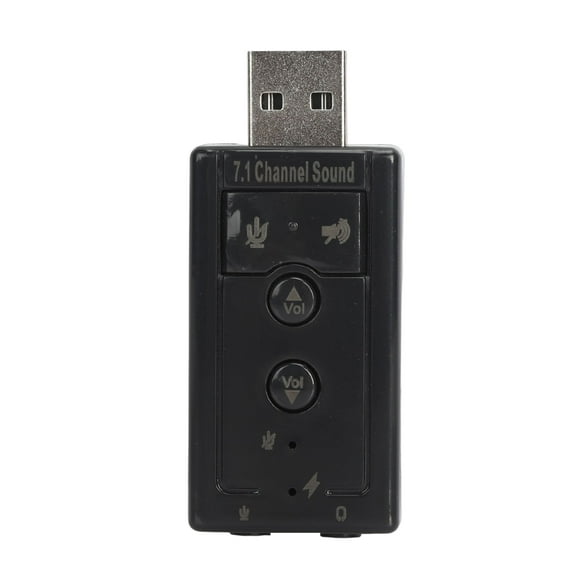 ruhuadgb Sound Card Professional MIC Recording Function Audio Transfer Plug Play Analog 7.1 Channel USB External Sound Card for Home