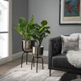 thumbnail image 3 of Sagebrook Home Metal 20" Planter On Tripod, Silver/Black, 3 of 5