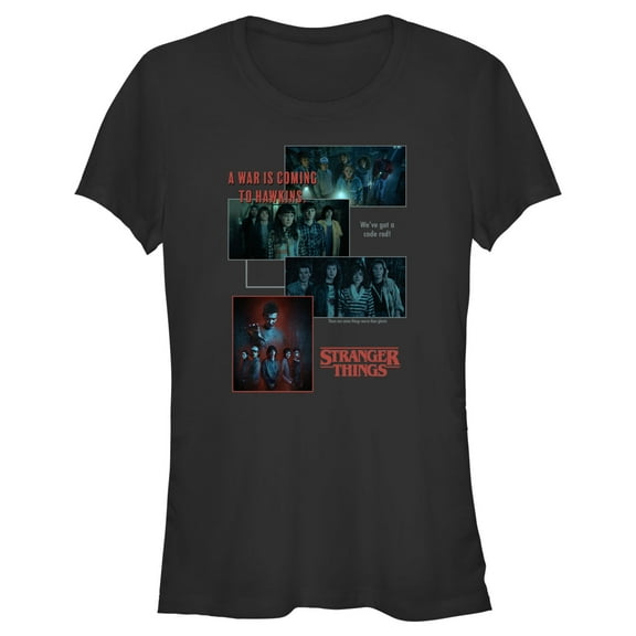 Netflix Junior's Stranger Things Scenes Collage War Is Coming To Hawkins Graphic T-Shirt