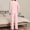 thumbnail image 5 of STETMN Women's Lounge Sets Oversized Crewneck Side Slit Tops Drawstring Wide Leg Sweatpants Outfits, 5 of 6