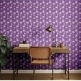 thumbnail image 3 of S4Sassy Peel and Stick Wall Covering, Elegant Floral Vine Removable Walls Wrap- Purple Instant Wall Makeover Mural for Bathroom, Laundry Room, Closet Interior- Self-Adhesive Wallpaper Vinyl- 25"x240", 3 of 9