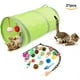 thumbnail image 2 of Semfri, surtido de 21 juguetes para gatos: túnel, juguete interactivo, juguete crujiente, 2 of 8