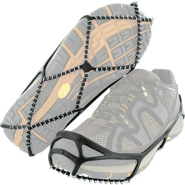 Yaktrax Walker Traction Cleats for Snow and Ice, Black, Medium