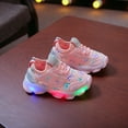 thumbnail image 3 of AnuirheiH Children&nbsp;Kid Baby Girls Butterfly Crystal Led Luminous Sport Run Sneakers Shoes Clearance Under $10, 3 of 9