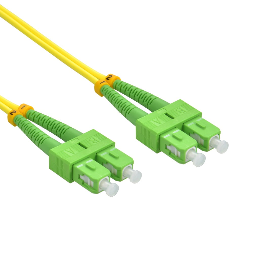 Cable Central LLC (10 Pack) 5m SC/APC-SC/APC Singlemode Duplex OFNR 2 ...