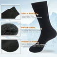 thumbnail image 6 of NovForth Winter Warm Thermal Socks for Men , Heated Socks for Women, Extra Thick Merino Wool Hiking Socks Crew Boot Socks,Perfect for extreme cold weather (2 pairs/4 pairs), 6 of 7
