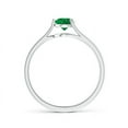thumbnail image 2 of Angara Natural 0.45 Ct. Emerald Solitaire Ring in 14K White Gold for Women (Ring Size: 11.5), 2 of 8